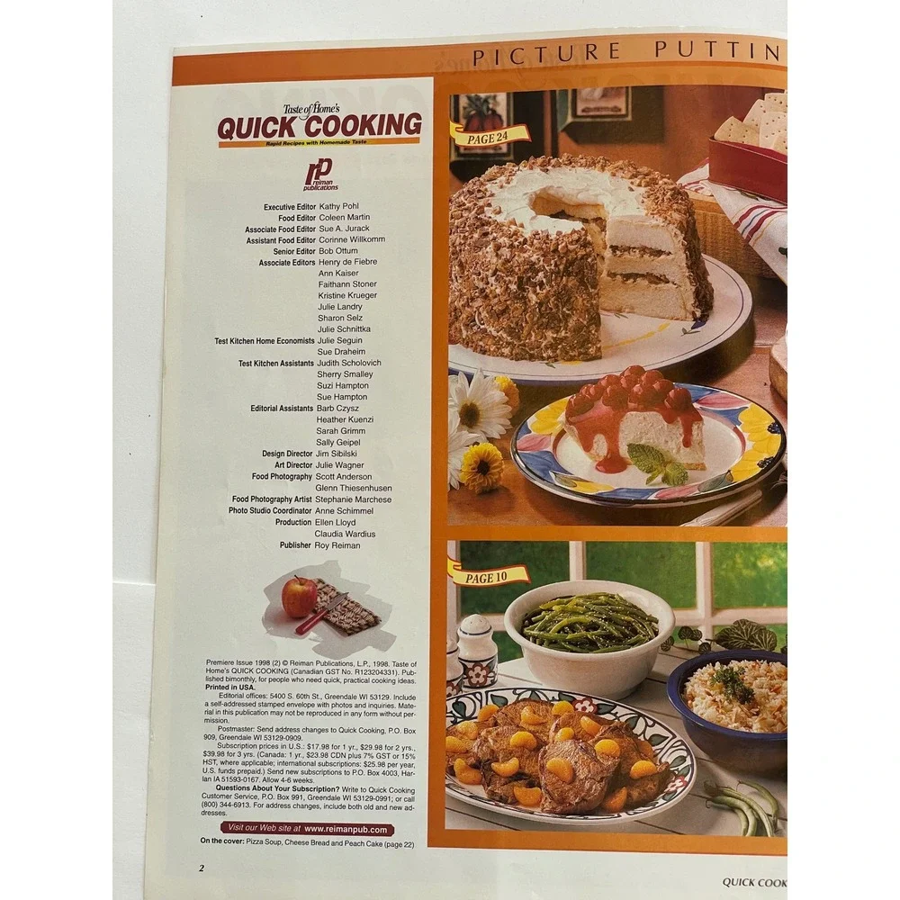 Taste of Home Quick Cooking Magazine Lot 14 Issues Premiere Issue 1998-2005